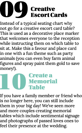 09 Creative Escort Cards Instead of a typical seating chart why not go for a creative escort card table  This is used   