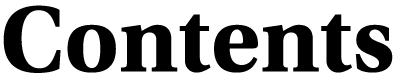 Contents