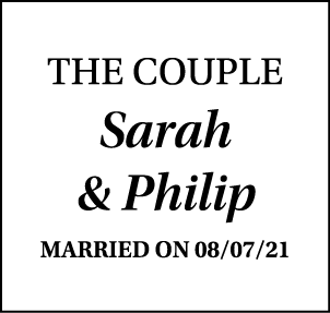 The Couple Sarah & Philip Married on 08 07 21