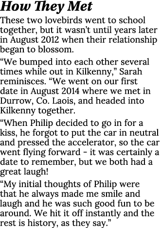 How They Met These two lovebirds went to school together, but it wasn t until years later in August 2012 when their r   