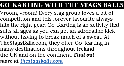 Go-karting with The StagS Balls Vroom, vroom  Every stag group loves a bit of competition and this forever favourite    