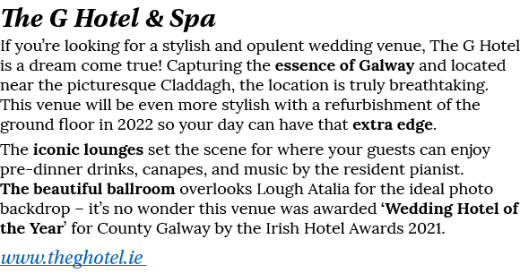 The G Hotel & Spa If you re looking for a stylish and opulent wedding venue, The G Hotel is a dream come true  Captur   