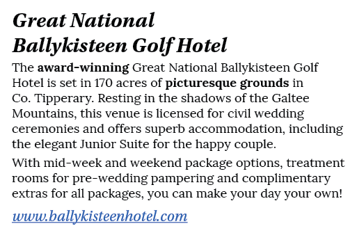 Great National Ballykisteen Golf Hotel The award-winning Great National Ballykisteen Golf Hotel is set in 170 acres o   