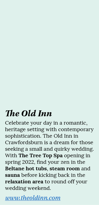The Old Inn Celebrate your day in a romantic, heritage setting with contemporary sophistication  The Old Inn in Crawf   