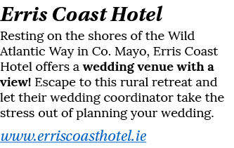 Erris Coast Hotel Resting on the shores of the Wild Atlantic Way in Co  Mayo, Erris Coast Hotel offers a wedding venu   