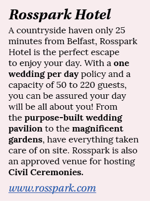 Rosspark Hotel A countryside haven only 25 minutes from Belfast, Rosspark Hotel is the perfect escape to enjoy your d   