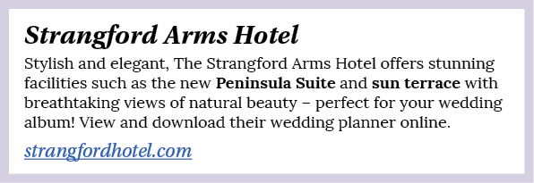 Strangford Arms Hotel Stylish and elegant, The Strangford Arms Hotel offers stunning facilities such as the new Penin   