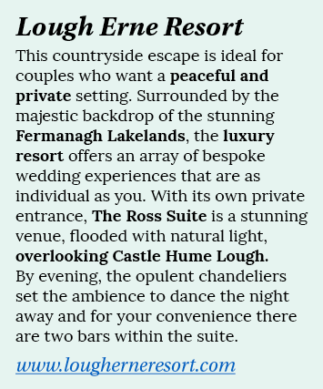 Lough Erne Resort This countryside escape is ideal for couples who want a peaceful and private setting  Surrounded by   