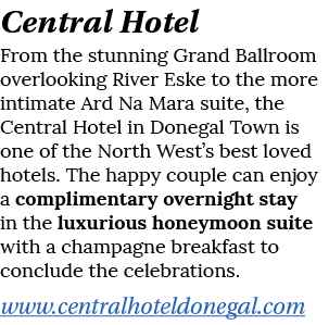 Central Hotel From the stunning Grand Ballroom overlooking River Eske to the more intimate Ard Na Mara suite, the Cen   