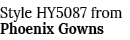 Style HY5087 from Phoenix Gowns