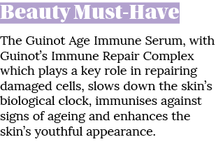 Beauty Must Have The Guinot Age Immune Serum, with Guinot’s Immune Repair Complex which plays a key role in repairing...