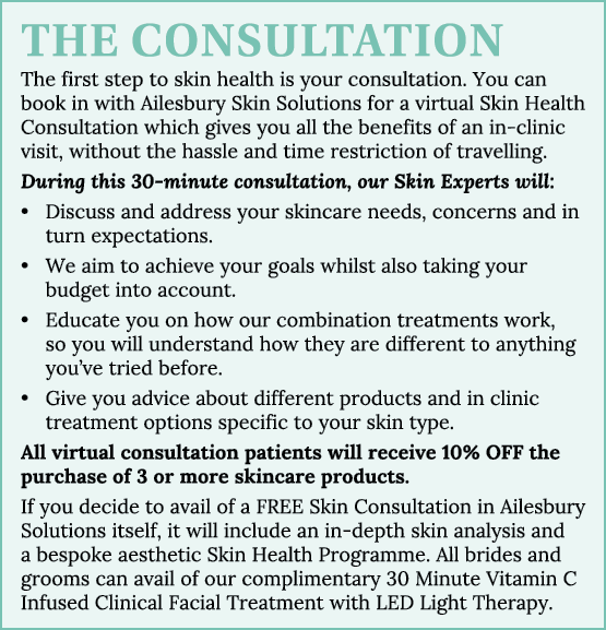 The Consultation The first step to skin health is your consultation. You can book in with Ailesbury Skin Solutions fo...