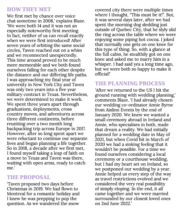 How They Met We first met by chance over voice chat sometime in 2008,’ explains Blaze. ‘We were both 14 and it was no...