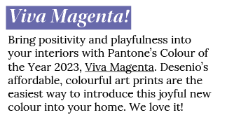 Viva Magenta! Bring positivity and playfulness into your interiors with Pantone’s Colour of the Year 2023, Viva Magen...