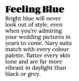 Feeling Blue Bright blue will never look out of style, even when you’re admiring your wedding pictures in years to co...