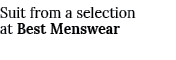 Suit from a selection at Best Menswear