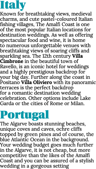 Italy Known for breathtaking views, medieval charms, and cute pastel coloured Italian fishing villages, The Amalfi Co...