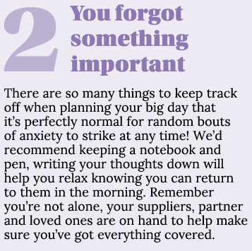 2You forgot something important There are so many things to keep track off when planning your big day that it’s perfe...