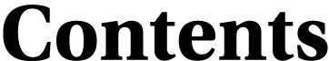Contents