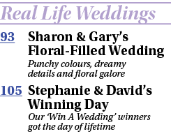 Real Life Weddings 93 Sharon & Gary s Floral-Filled Wedding  Punchy colours, dreamy details and floral galore 105 Ste   