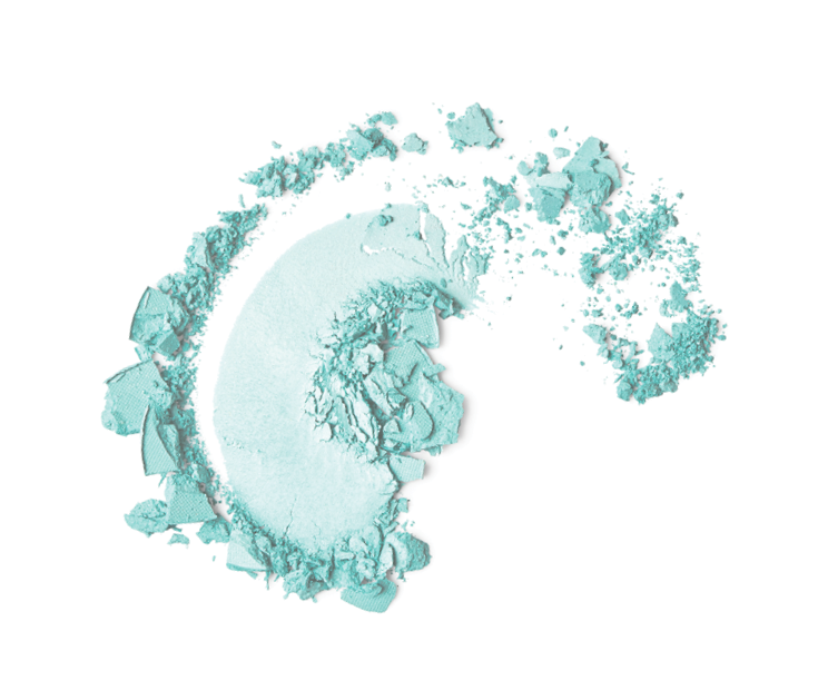 Eye shadow isolated on white background