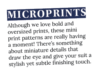Microprints Although we love bold and oversized prints, these mini print patterns are really having a moment  There s   