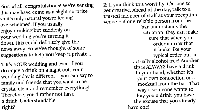First of all, congratulations  We re sensing this may have come as a slight surprise so it s only natural you re feel   