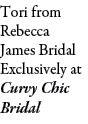 Tori from Rebecca James Bridal Exclusively at Curvy Chic Bridal