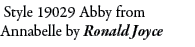  Style 19029 Abby from Annabelle by Ronald Joyce