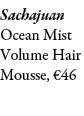 Sachajuan Ocean Mist Volume Hair Mousse, €46