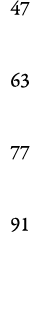 47 63  77  91