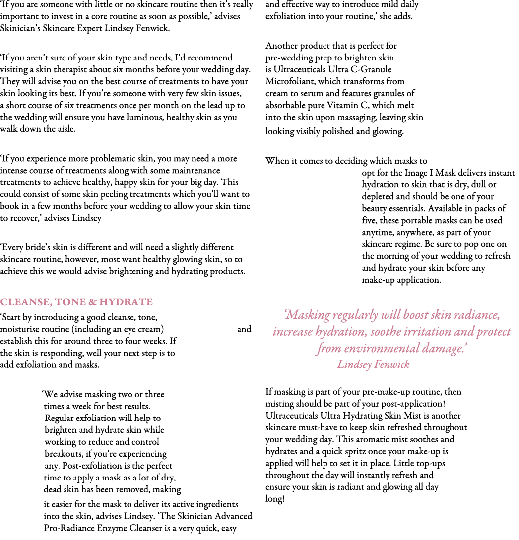 ‘If you are someone with little or no skincare routine then it’s really important to invest in a core routine as soon...