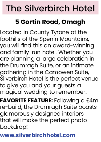 The Silverbirch Hotel 5 Gortin Road, Omagh Located in County Tyrone at the foothills of the Sperrin Mountains, you wi...