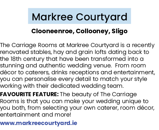  Markree Courtyard Clooneenroe, Collooney, Sligo The Carriage Rooms at Markree Courtyard is a recently renovated stab...