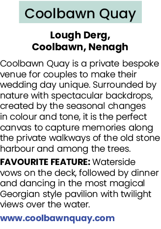 Coolbawn Quay Lough Derg, Coolbawn, Nenagh Coolbawn Quay is a private bespoke venue for couples to make their wedding...