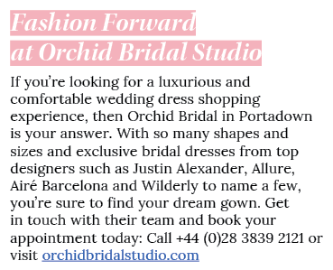 Fashion Forward at Orchid Bridal Studio If you re looking for a luxurious and comfortable wedding dress shopping expe   