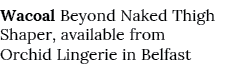 Wacoal Beyond Naked Thigh Shaper, available from Orchid Lingerie in Belfast
