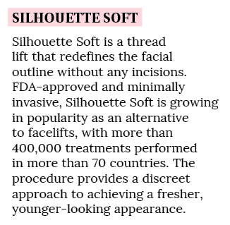 Silhouette Soft Silhouette Soft is a thread lift that redefines the facial outline without any incisions  FDA-approve   