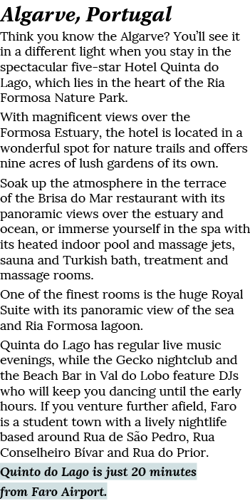 Algarve, Portugal Think you know the Algarve  You ll see it in a different light when you stay in the spectacular fiv   