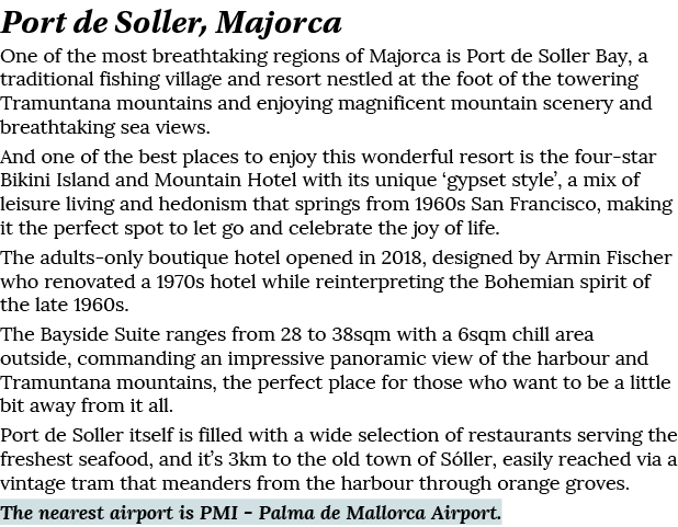 Port de Soller, Majorca One of the most breathtaking regions of Majorca is Port de Soller Bay, a traditional fishing    