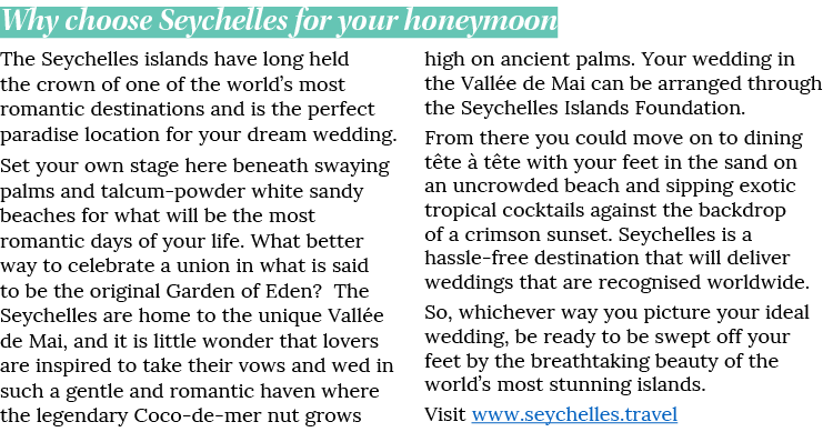 Why choose Seychelles for your honeymoon The Seychelles islands have long held the crown of one of the world s most r   
