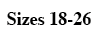 Sizes 18-26