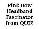 Pink Bow Headband Fascinator from QUIZ