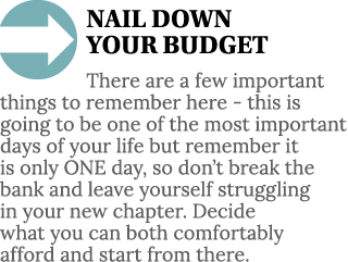  NAIL DOWN YOUR BUDGET There are a few important things to remember here - this is going to be one of the most import   