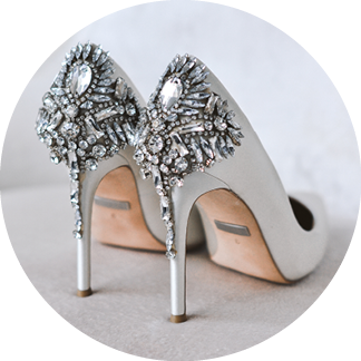 Pair of wedding shoes
