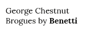 George Chestnut Brogues by Benetti