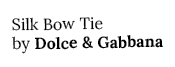 Silk Bow Tie by Dolce & Gabbana