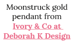Moonstruck gold pendant from Ivory & Co at Deborah K Design