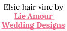 Elsie hair vine by Lie Amour Wedding Designs