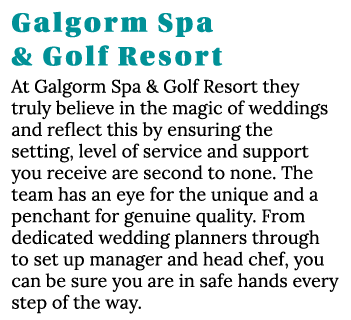 Galgorm Spa & Golf Resort At Galgorm Spa & Golf Resort they truly believe in the magic of weddings and reflect this b   